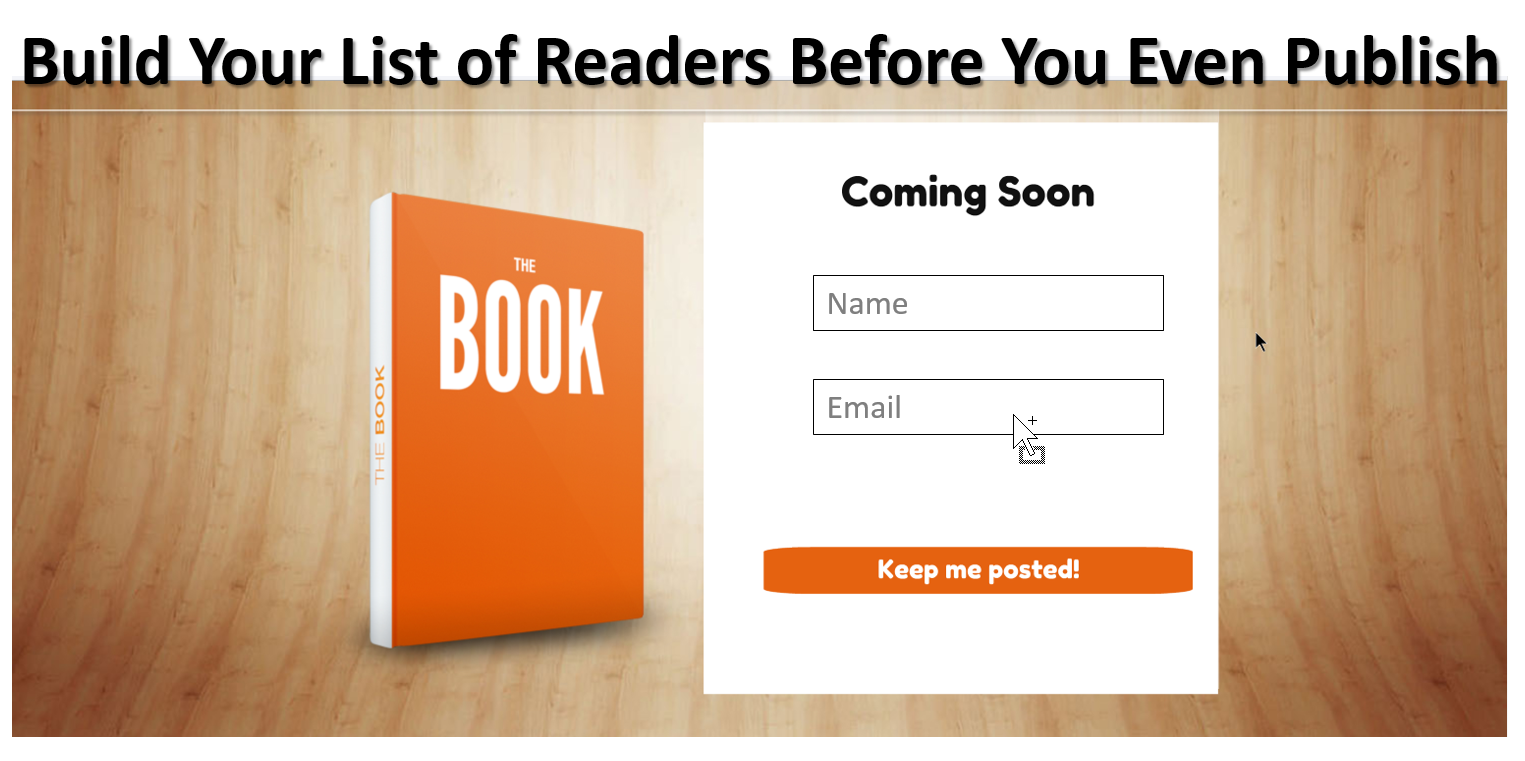 Build a list of book buyers before you even publish