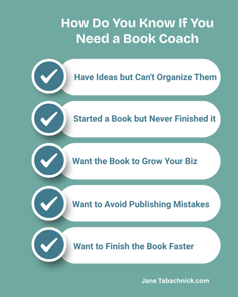 how do you know if you need a book coach