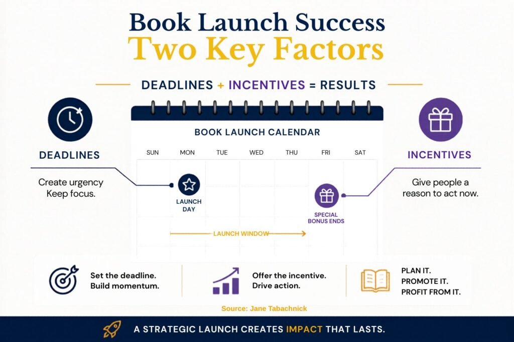 Book Launch Strategy - Deadlines and Incentives